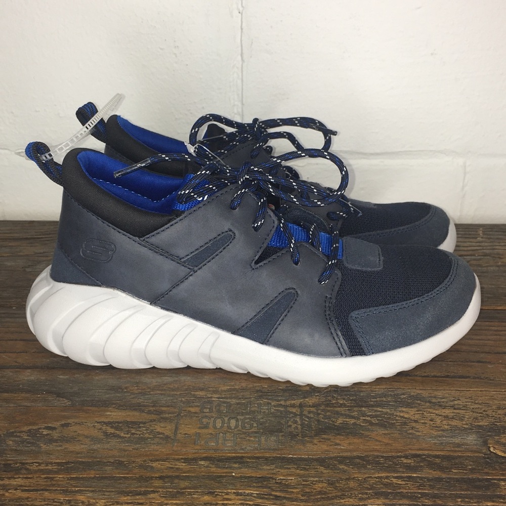 Skechers Relaxed Fit Athletic Sneakers Blue Size 4